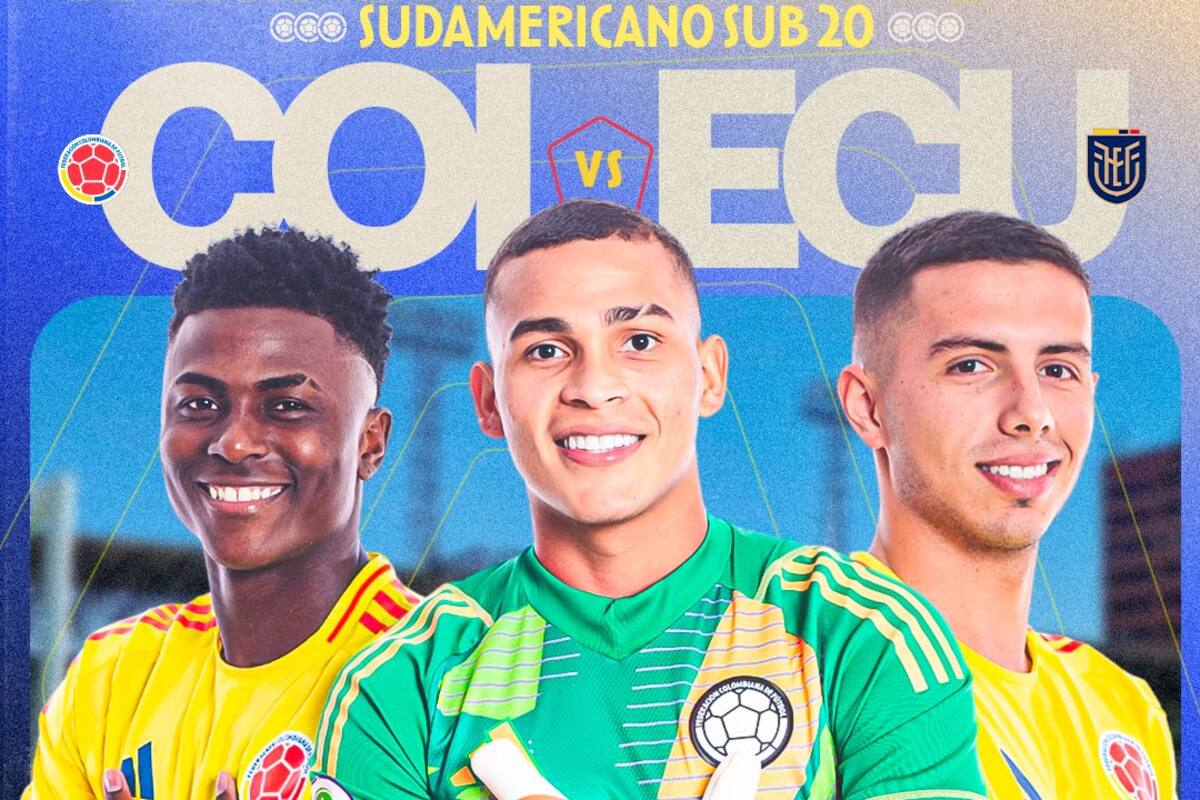Colombia busca el triunfo ante Ecuador en el Sudamericano sub 20