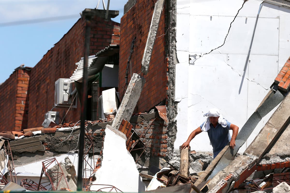 España anuncia millonaria ayuda para afectados por terremoto en Colombia. // Foto: EFE/ Ernesto Guzmán.