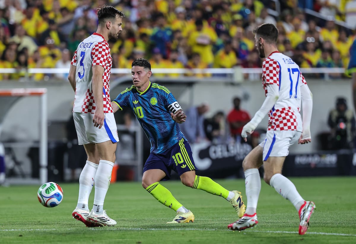 Colombia no jugó un buen partido ante Croacia en su primer amistoso de la fecha FIFA. //Foto, EFE: CRISTOBAL HERRERA-ULASHKEVICH