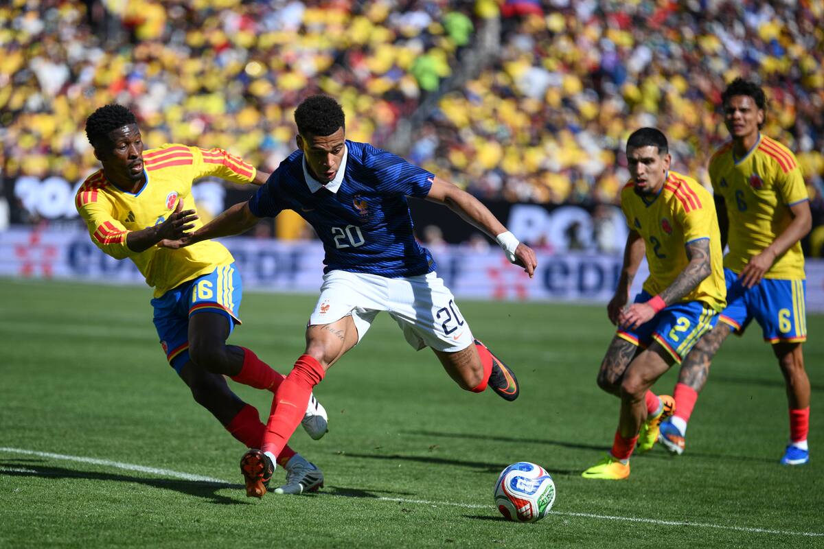 Colombia comenzó jugando bien, pero se fue cayendo en el encuentro contra Francia. //Foto, AP: Nick Wass