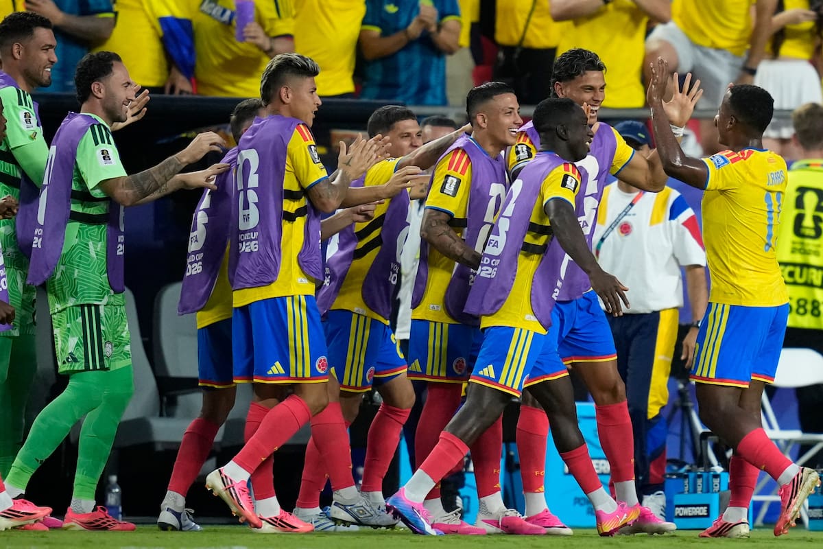 Jhon Arias (11) puso en ventaja a Colombia con un golazo sobre Ghana. //Foto, AP: John Locher
