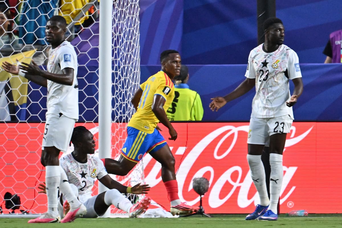 Colombia derrota a Ghana en la primera mitad del duelo de dieciseisavos