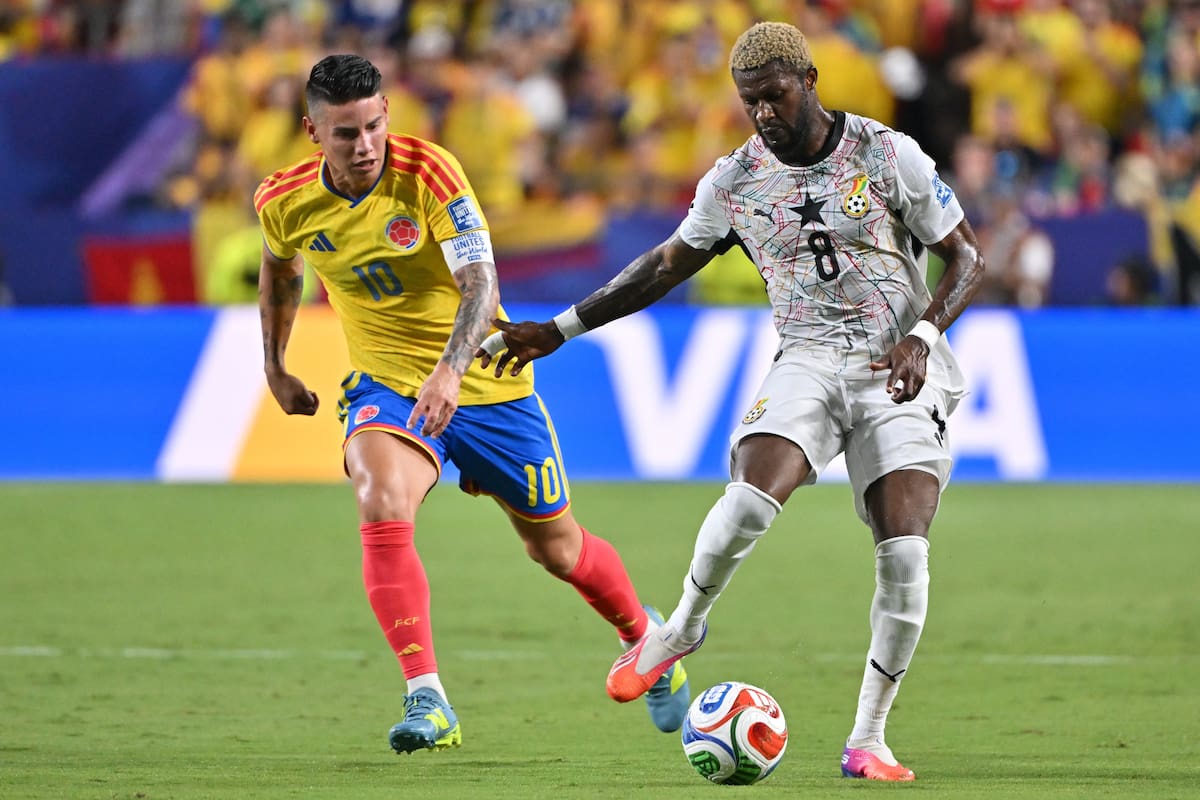 James Rodríguez tuvo un partido discreto contra Ghana en los dieciseisavos del Mundial. //Foto, EFE: AMY KONTRAS