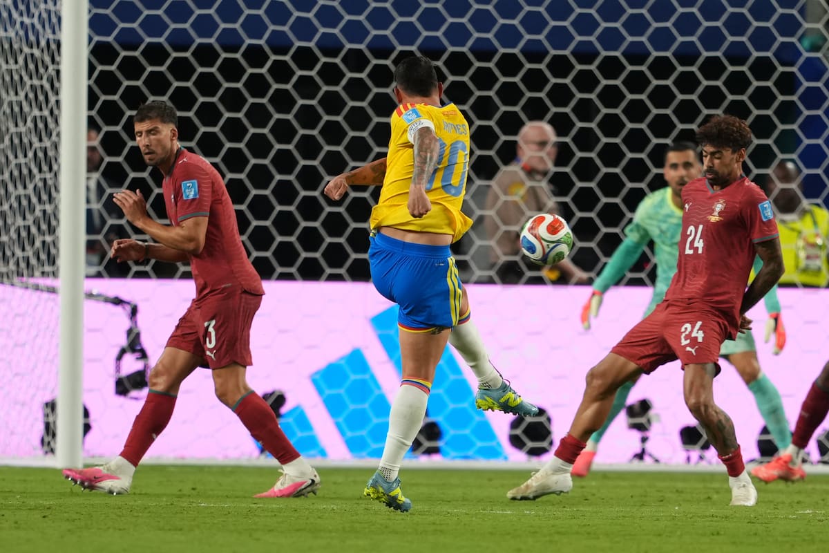 Colombia tuvo las más claras del partido, pero no concretó. //Foto, EFE: Alberto Boal