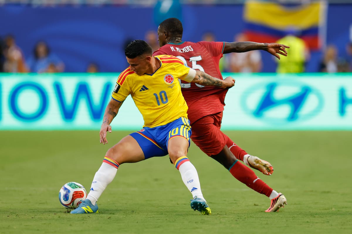 James Rodríguez ha mostrado mucha intensidad en la primera parte para Colombia. Otro de los destacados en el duelo contra Portugal. //Foto, EFE: Alberto Estevez