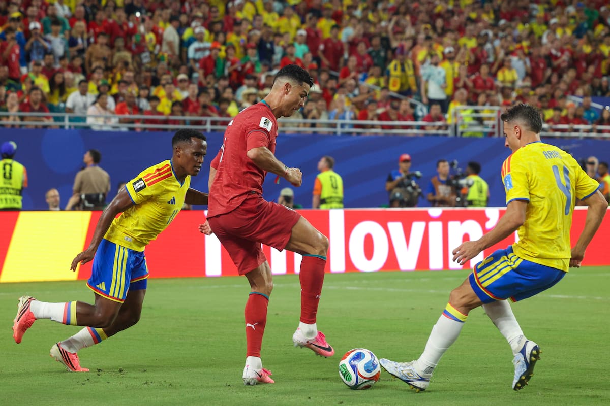 Colombia y Portugal siguen igualadas en el partido por el Mundial. //Foto, EFE: MIGUEL A. LOPES