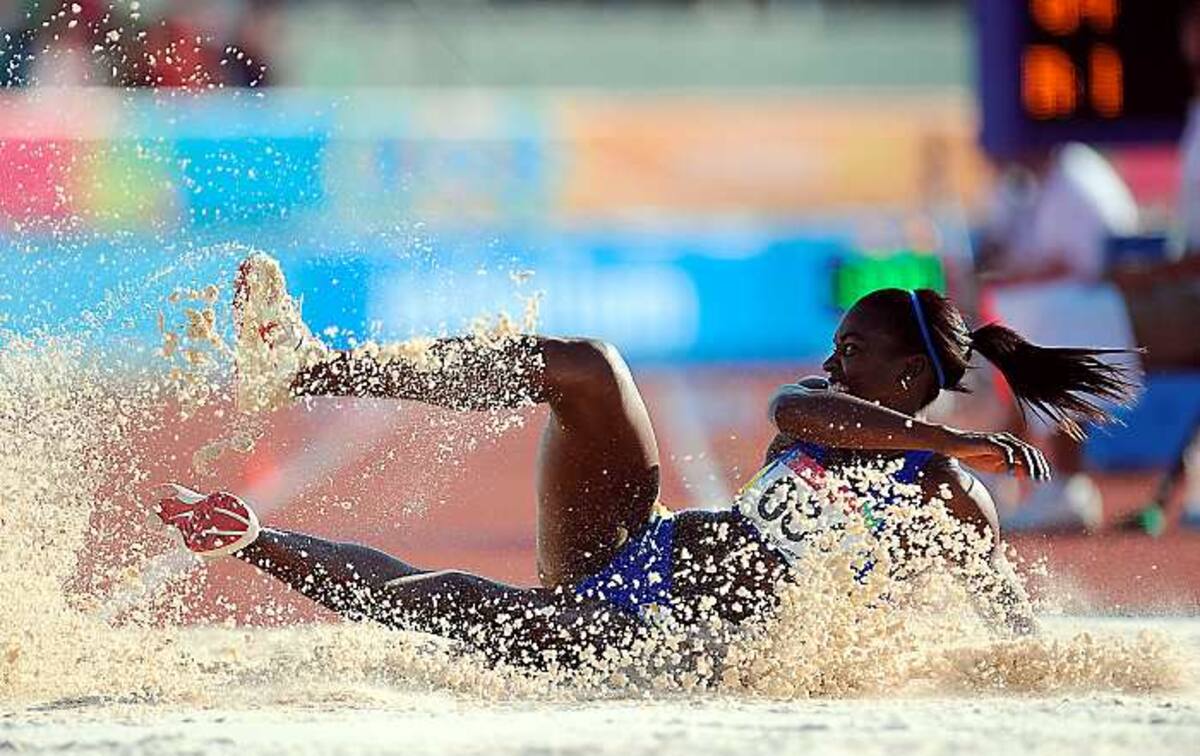 Catherine Ibargüen fue medalla de oro en los Juegos Panamericanos de Guadalajara (México). AP