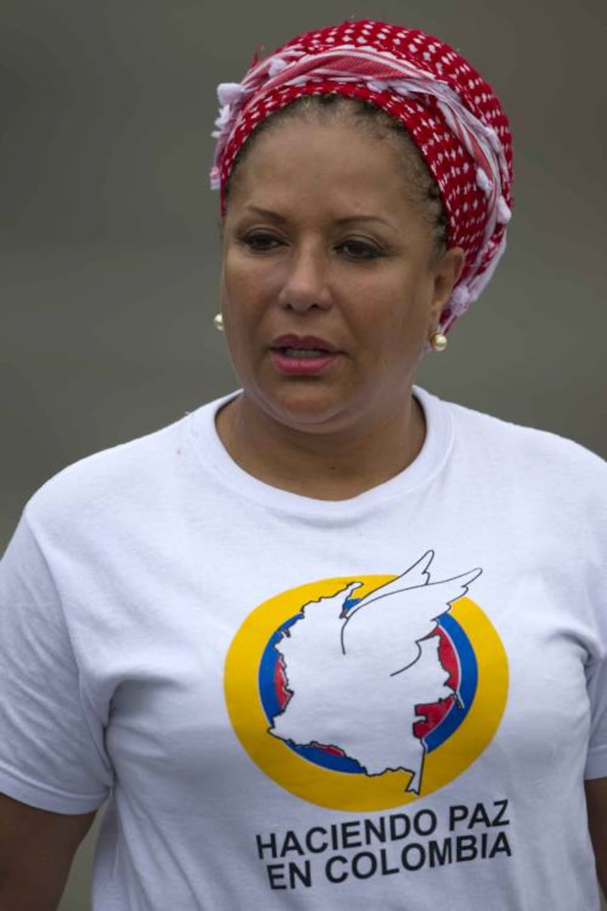 Piedad Córdoba, vocera de Colombianos y Colombianas por la Paz. AFP EITAN ABRAMOVICH