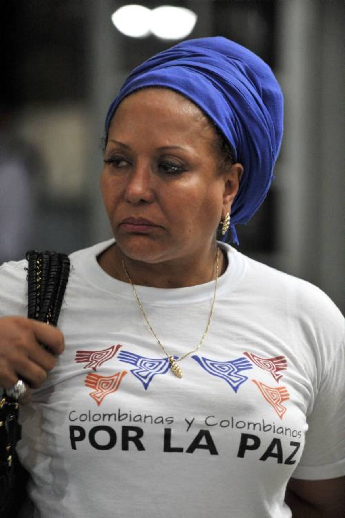 Piedad Córdoba, exsenadora y vocera del Colectivo Colombianos y Colombianas por la Paz. AFP GUILLERMO LEGARIA
