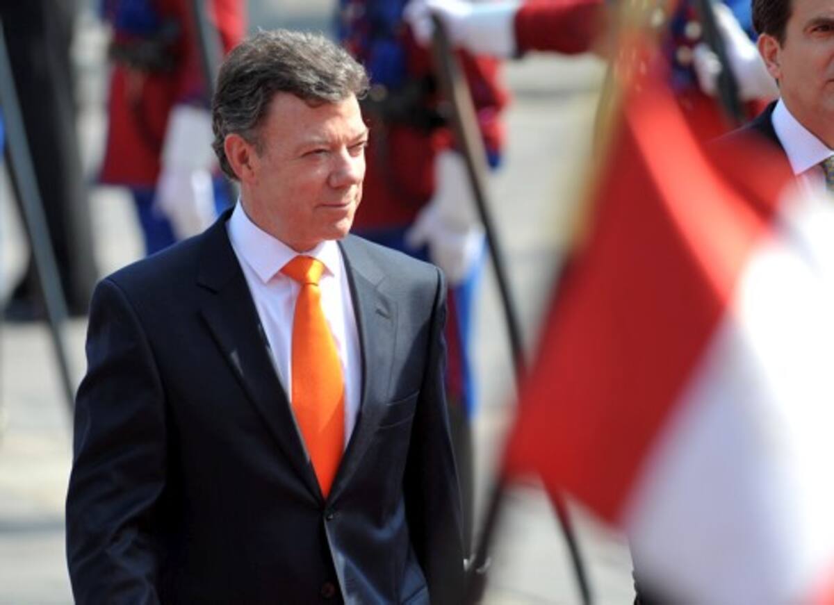 Juan Manuel Santos, presidente de Colombia. AFP