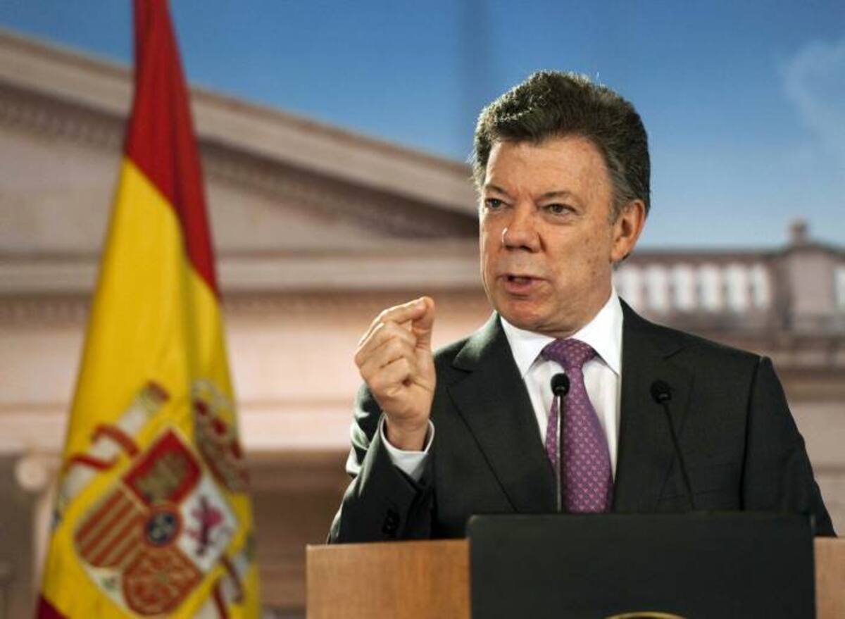 El presidente Santos fue enfático en decir que el proyecto de vivienda es la política más responsable en materia económica. AFP LUIS ACOSTA