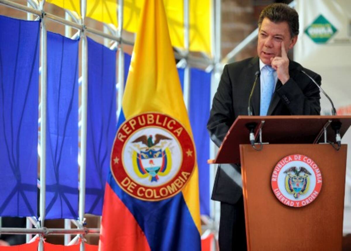 Juan Manuel Santos, presidente de Colombia. AFP RAUL ARBOLEDA