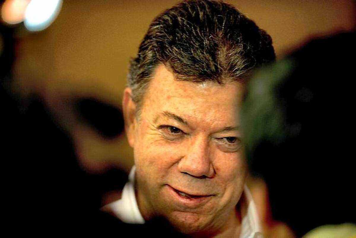 Juan Manuel Santos, presidente de Colombia. AFP YURI CORTEZ