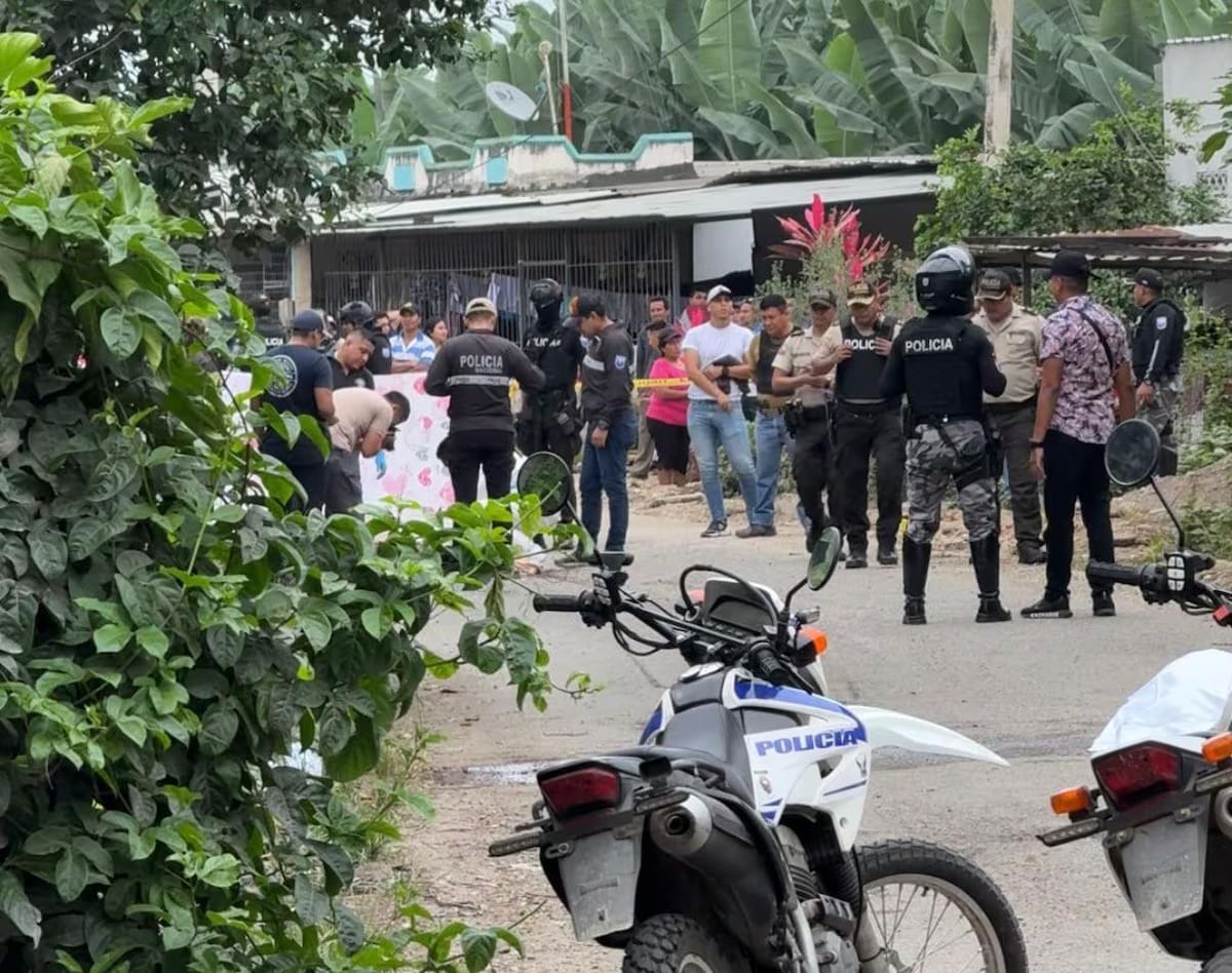 Lugar donde fueron asesinados 10 hombres en Ecuador, entre las víctimas figuran 9 colombianos. // Tomada de X.
