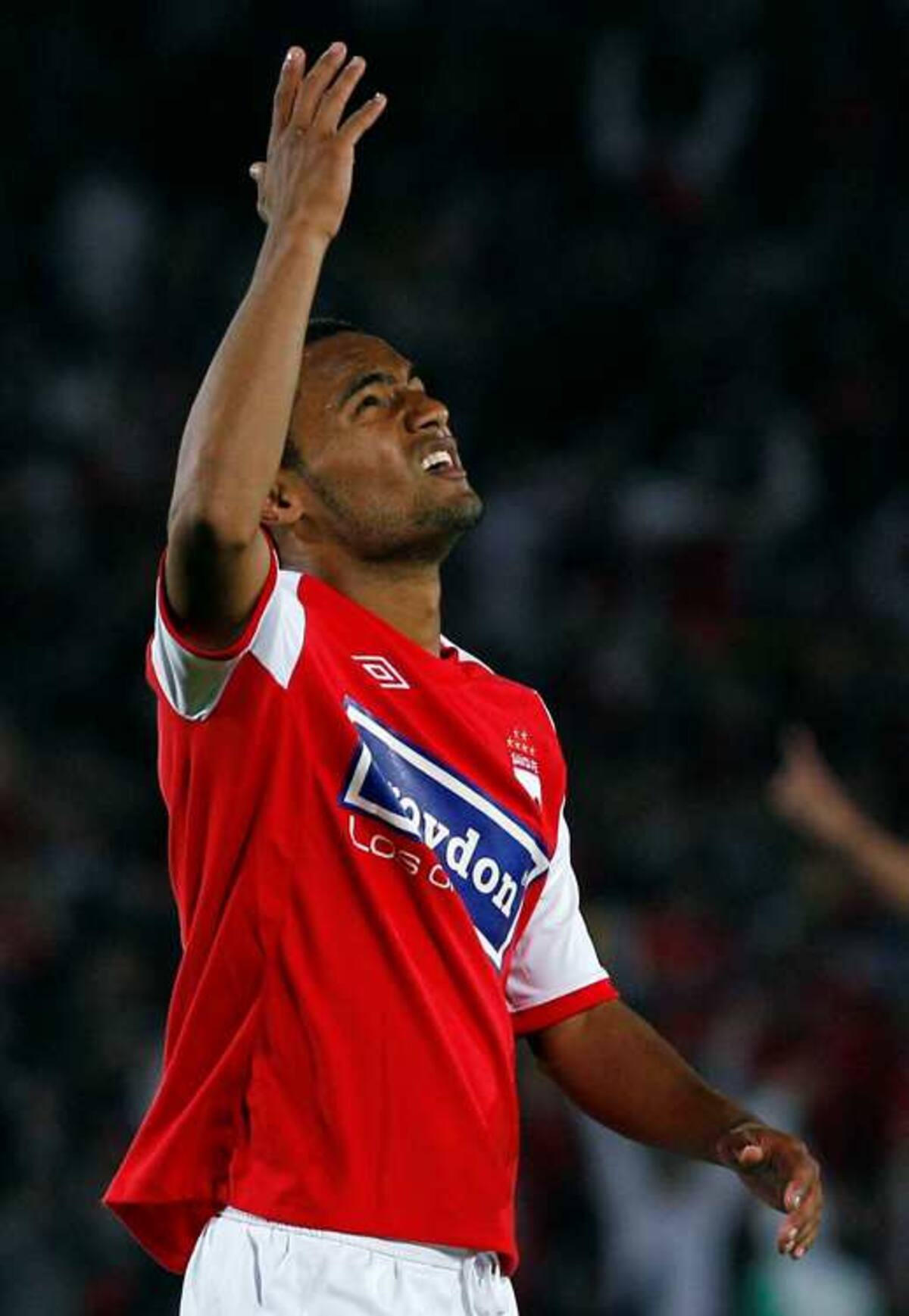 Óscar Rodas, autor del gol de Santa Fe. COLPRENSA