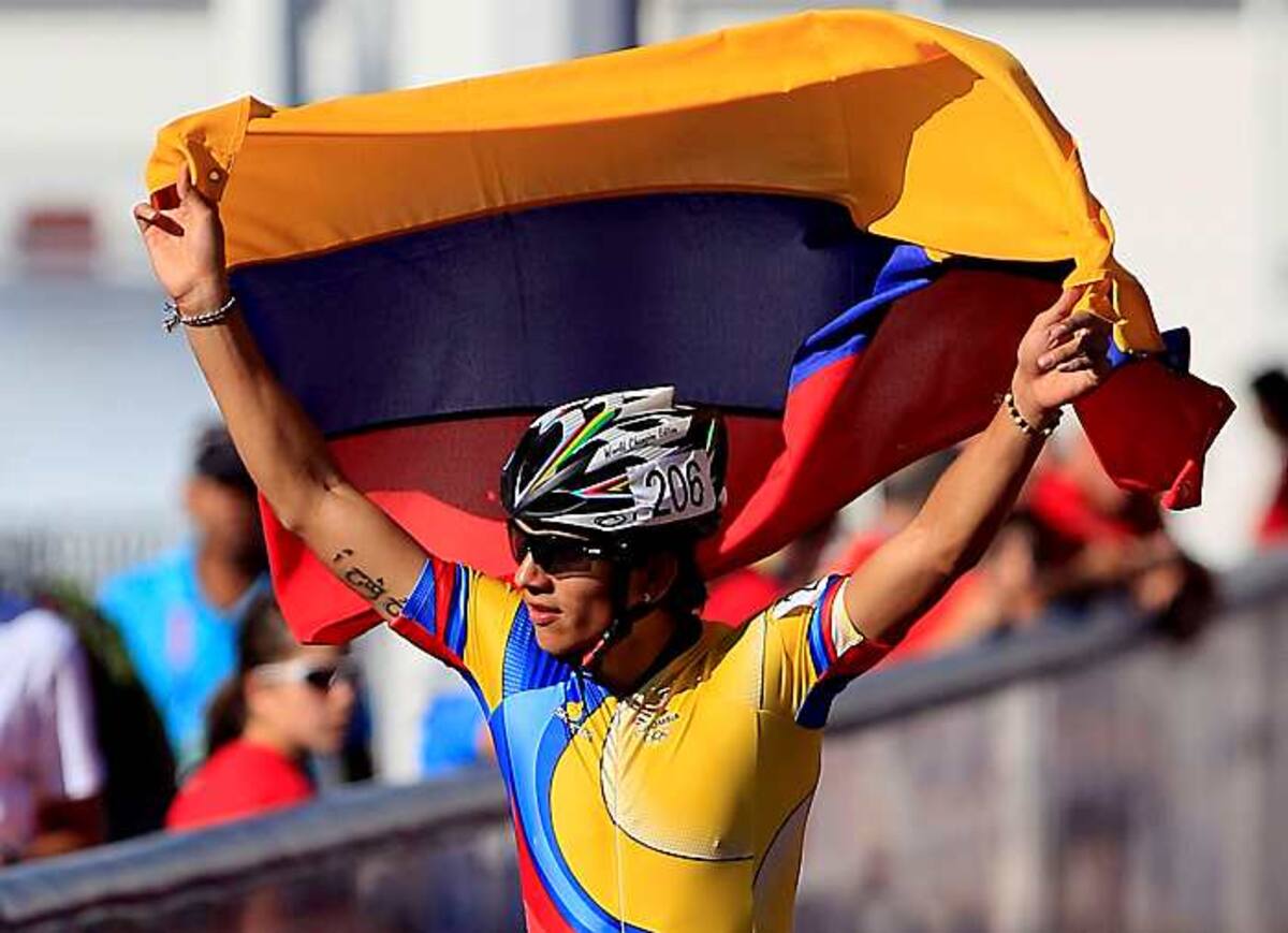 El bolivarense Pedro Causil tuvo un magnífico desempeño en la prueba de los 300 metros contra-rreloj en patineje que le mereció el oro. AP