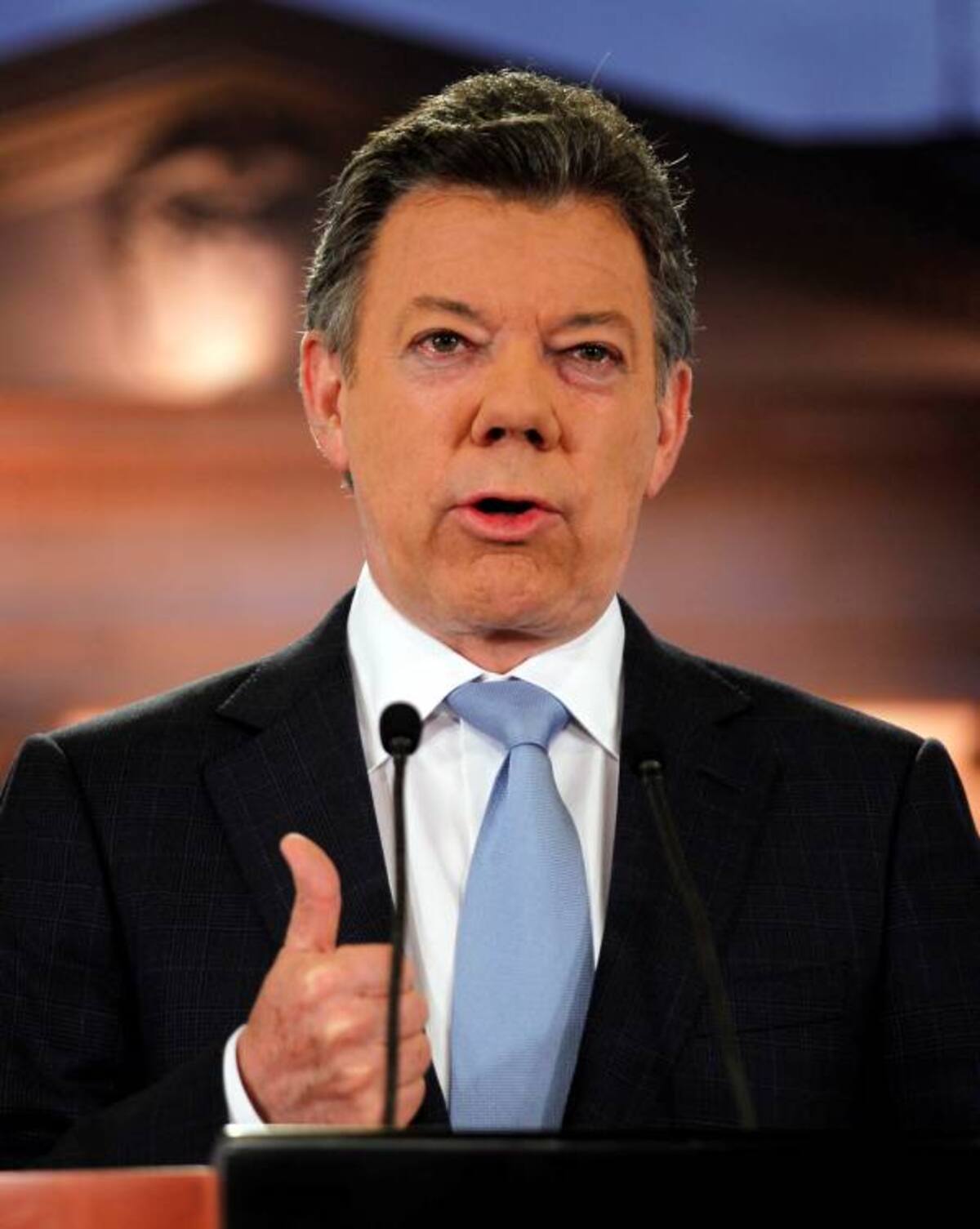 Juan Manuel Santos, presidente de la República. AFP CESAR CARRION