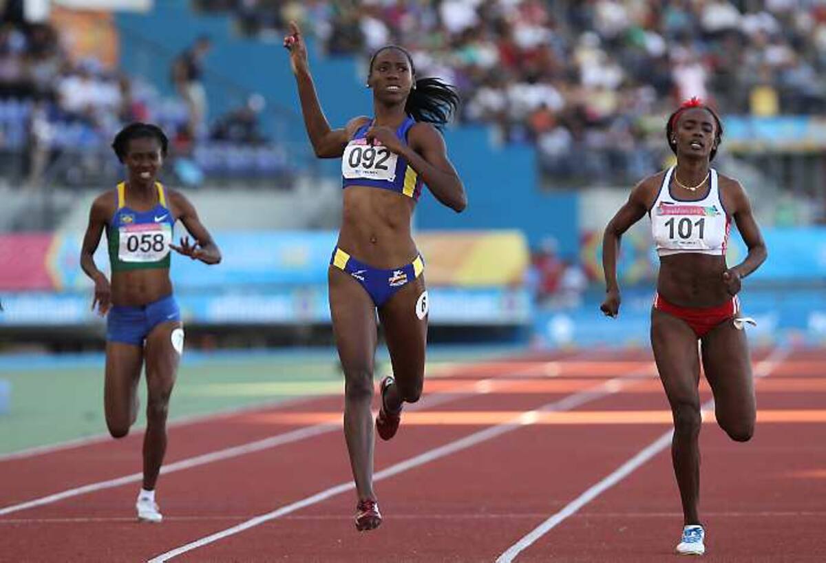 Yénifer Padilla en los 400 metros ganó medalla de oro para Colombia en los Juegos Panamericanos. AP