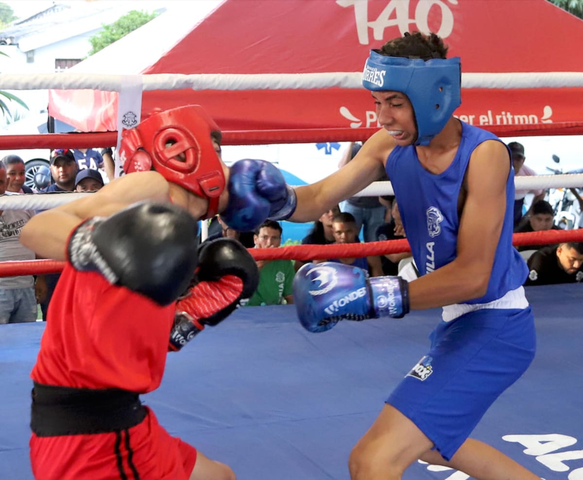 La calidad boxística de varios púgiles se ha podido apreciar en la II Copa Talento Barranquilla de Boxeo Olímpico que se desarrolla en el Polideportivo del barrio la Magdalena.//Cortesía Alcaldía de Barranquilla.