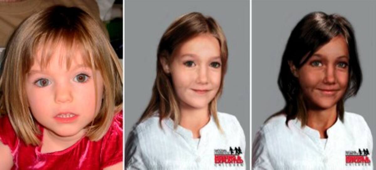 Madeleine McCann, tenía tres años cuando desapareció.