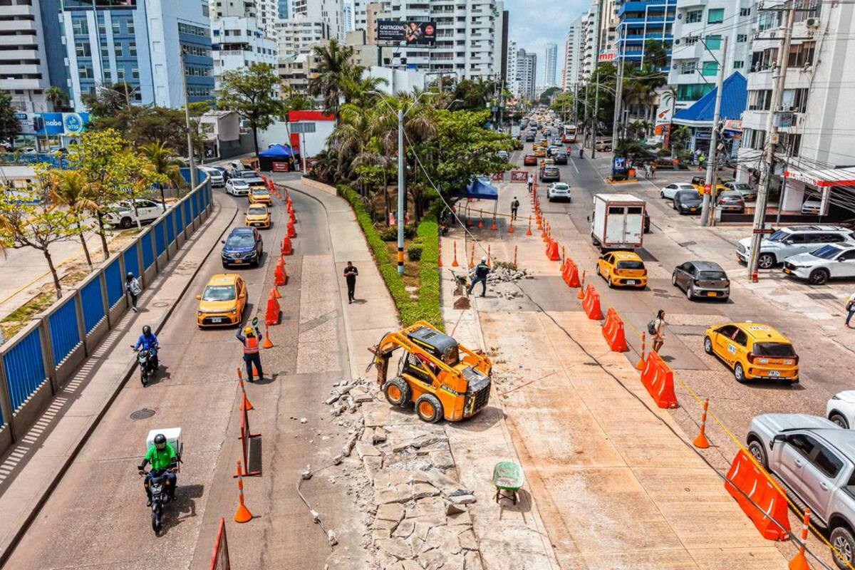 Así avanzan las obras contra inundaciones en Bocagrande y Castillogrande