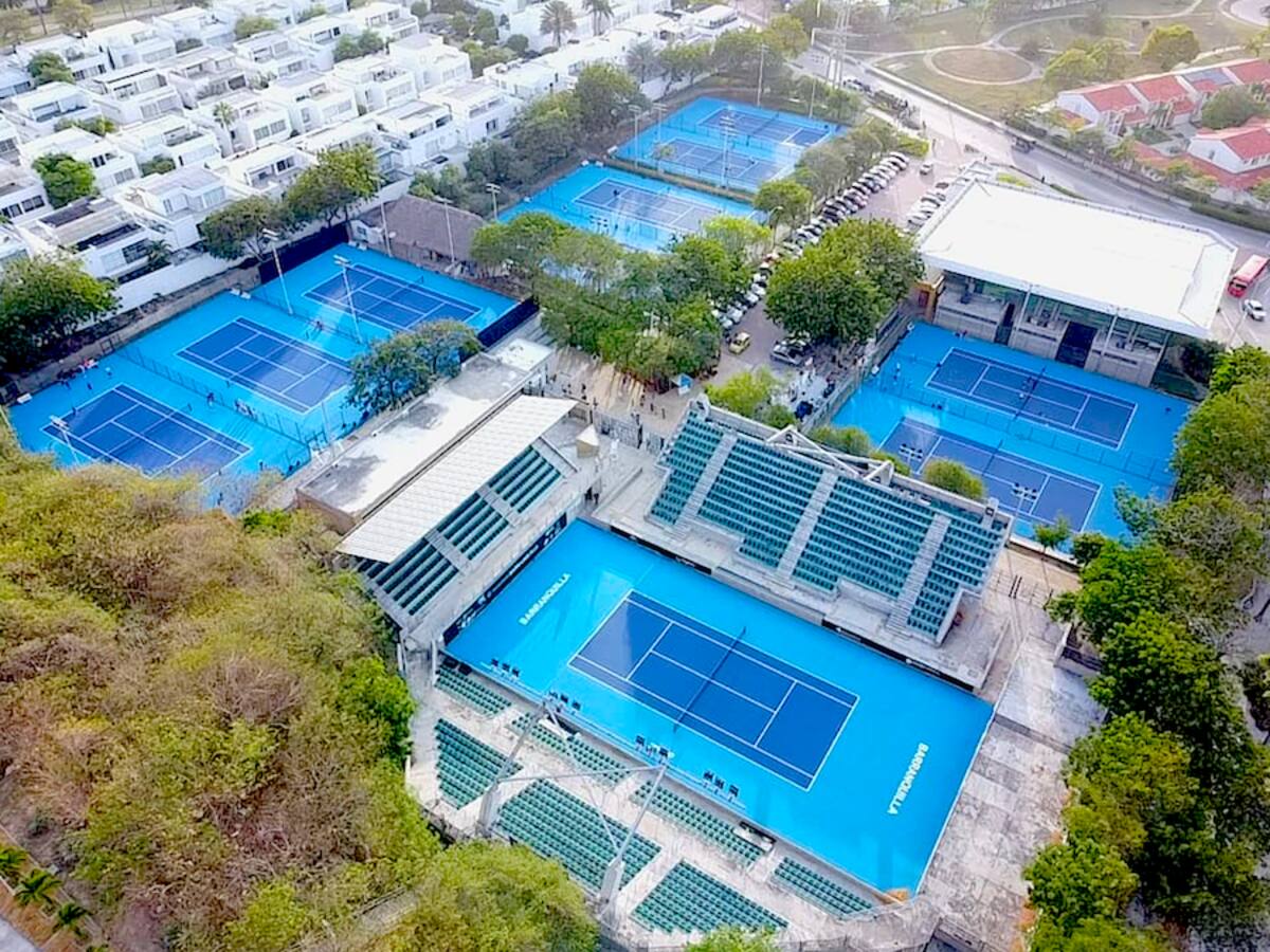Este el Complejo de Raquetas María Fernanda Herazo Gonzalez, donde se jugará el Mundial de Tenis J300 Barranquilla 2026, avalado por la ITF.//Cortesía Mundial Juvenil de Tenis.