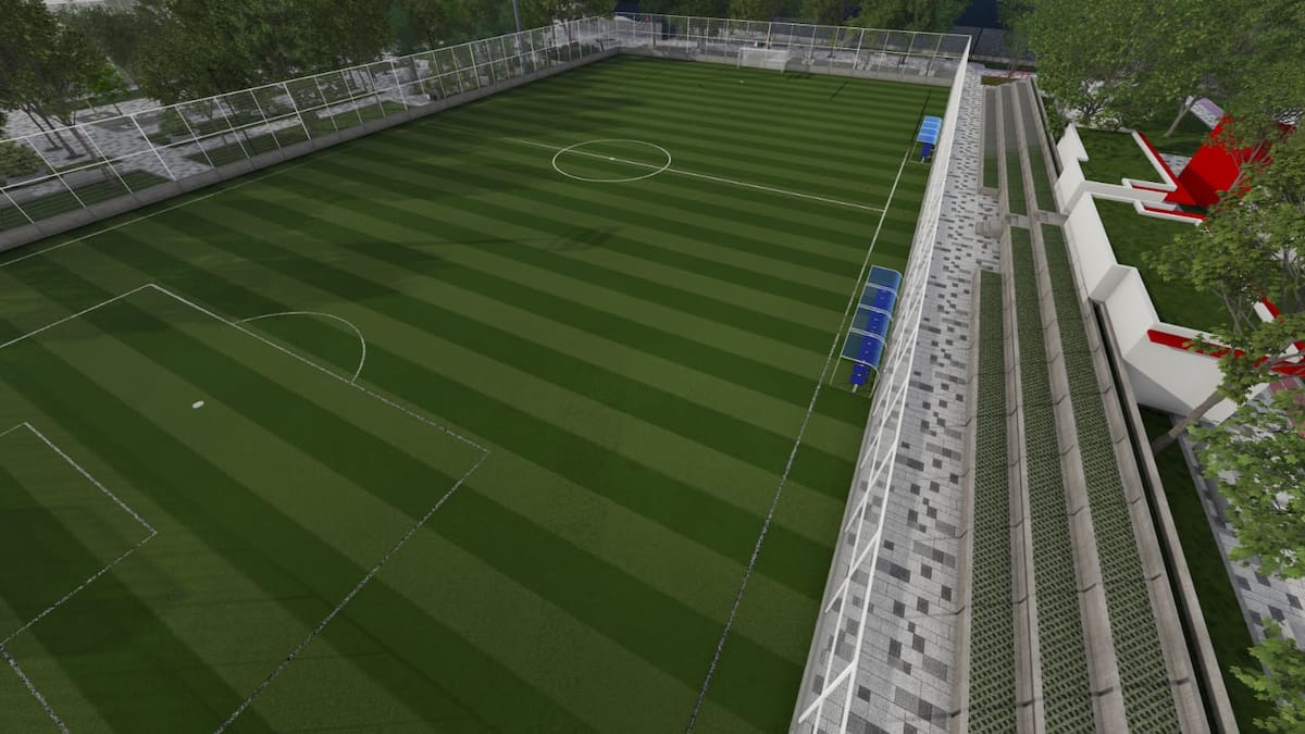 Cancha de fútbol 11 en Nuevo Chambacú. // Cortesía