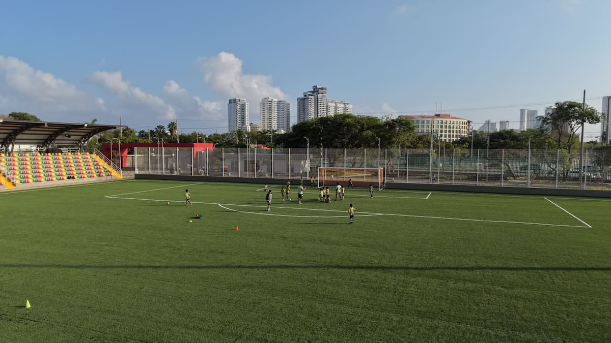 Complejo Deportivo Nuevo Chambacú. // Foto: cortesía - Alcaldía de Cartagena