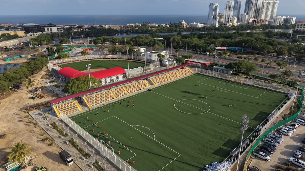 Complejo Deportivo Nuevo Chambacú. // Foto: cortesía - Alcaldía de Cartagena