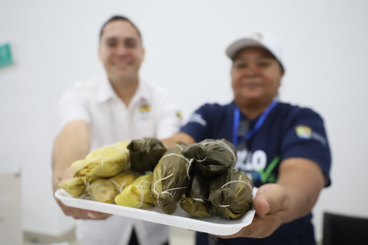 huevos, plátano, yuca, mojarra, leche, fueron unos de los productos negociados. // Foto: Cortesía - Gobernación de Bolívar.