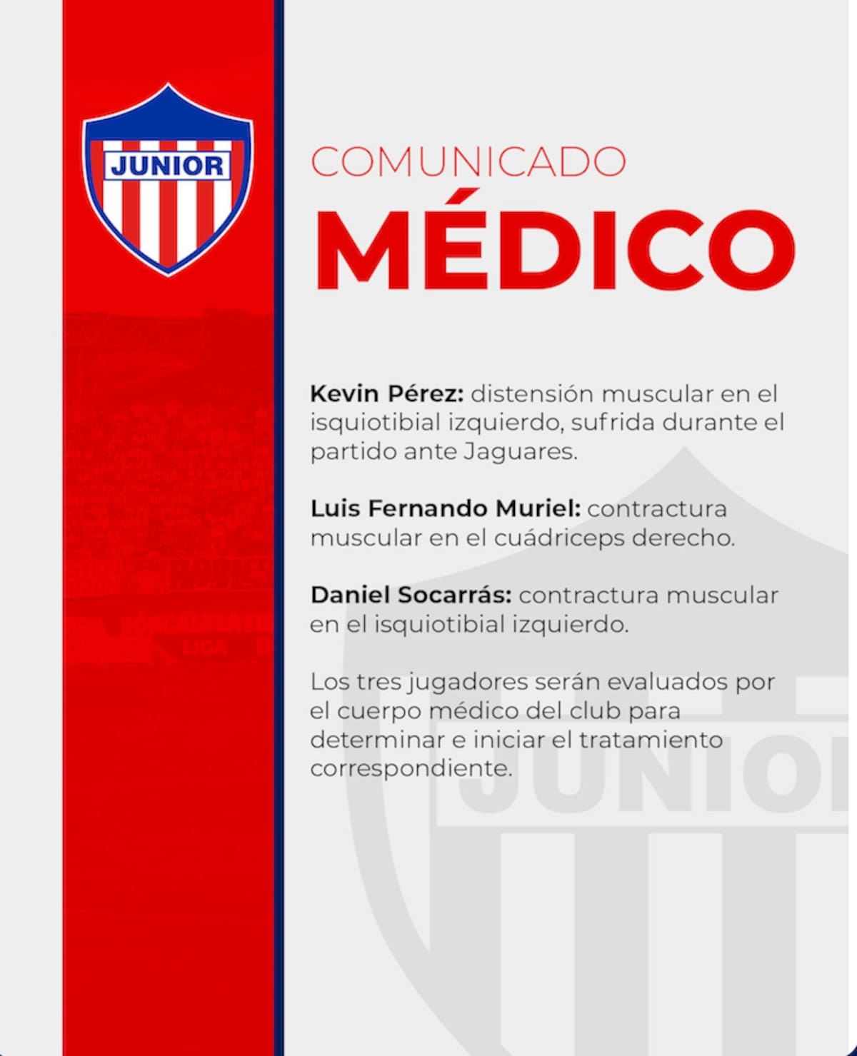 Este es el comunicado emitido por Junior de Barranquilla.//Captura de pantalla.