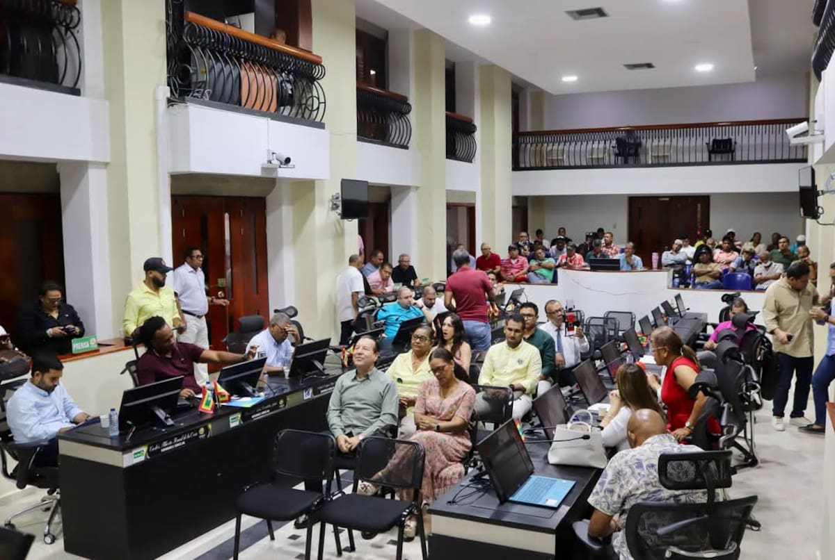 Ya culminó la audiencia pública sobre la creación de la empresa de servicios públicos en Cartagena. // Foto: Cortesía - Concejo de Cartagena.
