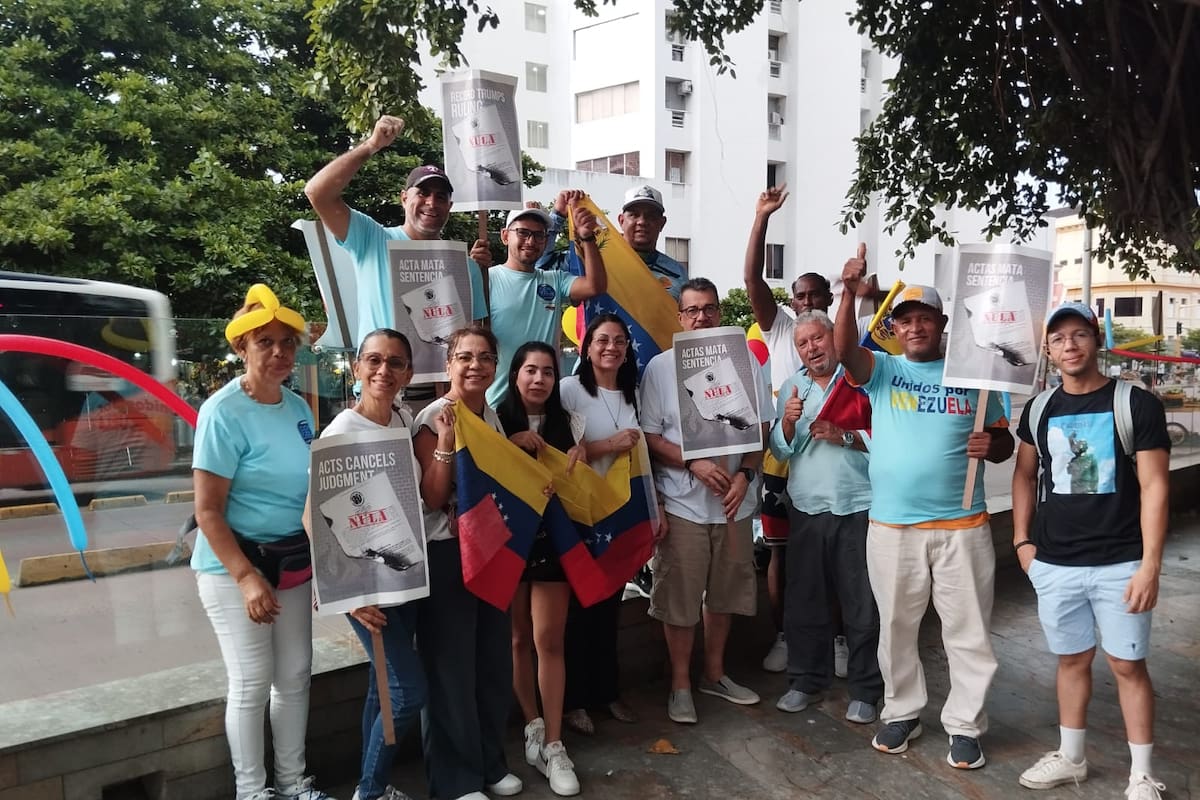 Venezolanos en Cartagena se unieron a la ‘Gran Protesta Mundial’