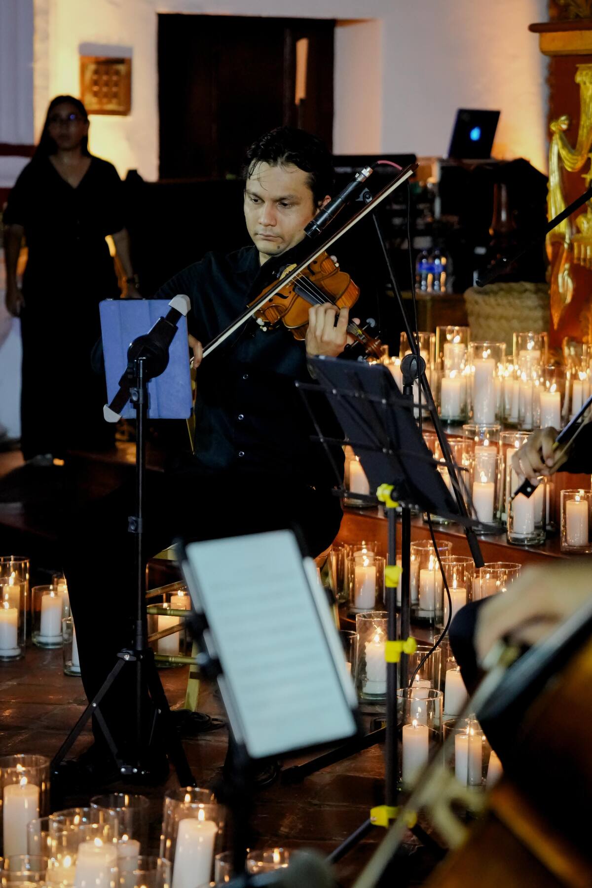 Iglesia Santa Bárbara fue escenario del Concierto de la Luz en Mompox. // Foto: cortesía