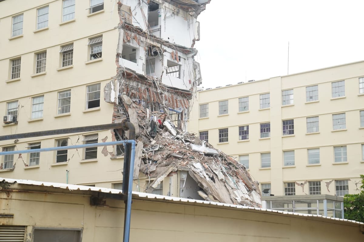 Hospital Universitario del Valle inicia reconstrucción tras labores de rescate