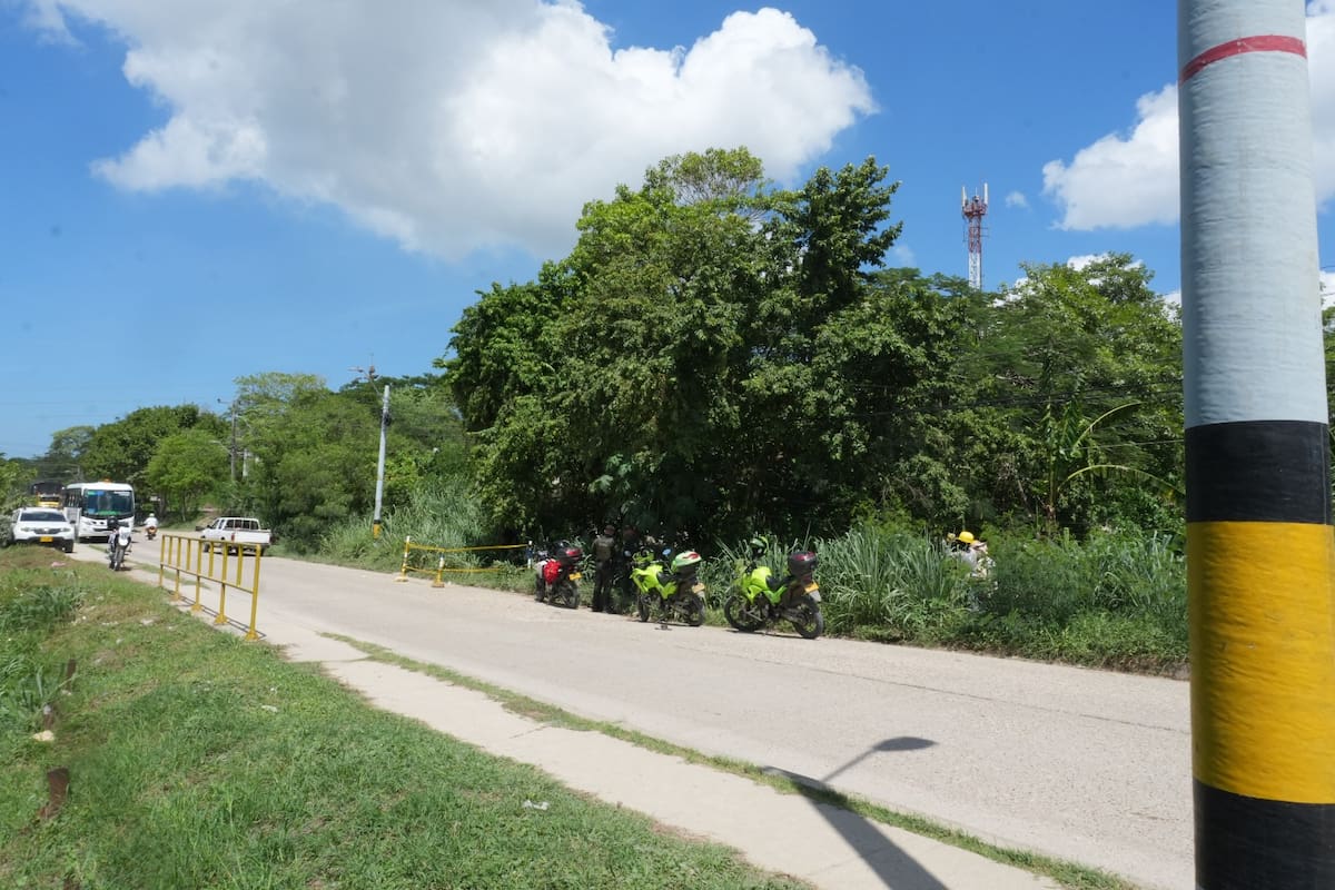 Esta era la zona donde se encontraba la conexión ilegal // Cortesía: Acuacar.