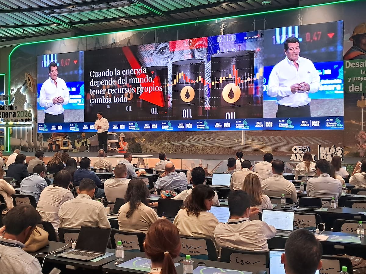 Felipe Bayón, expresidente de ECopetrol y CEO de GeoPark, durante su conferencia en la segunda jornada de 'Colombia Genera 2026', en Cartagena. // HFA - EU.