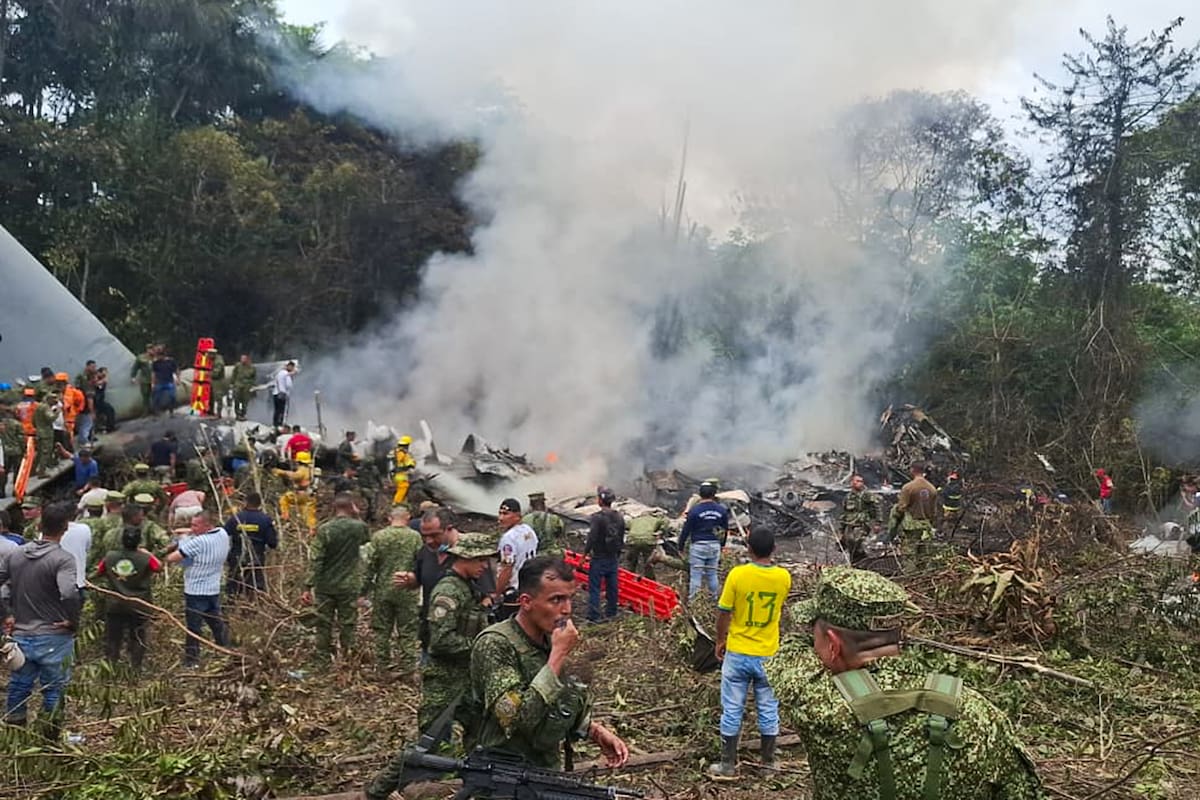Petro afirma que avión accidentado en Putumayo “era demasiado viejo”. // Foto: EFE/ Miputumayo.com.co