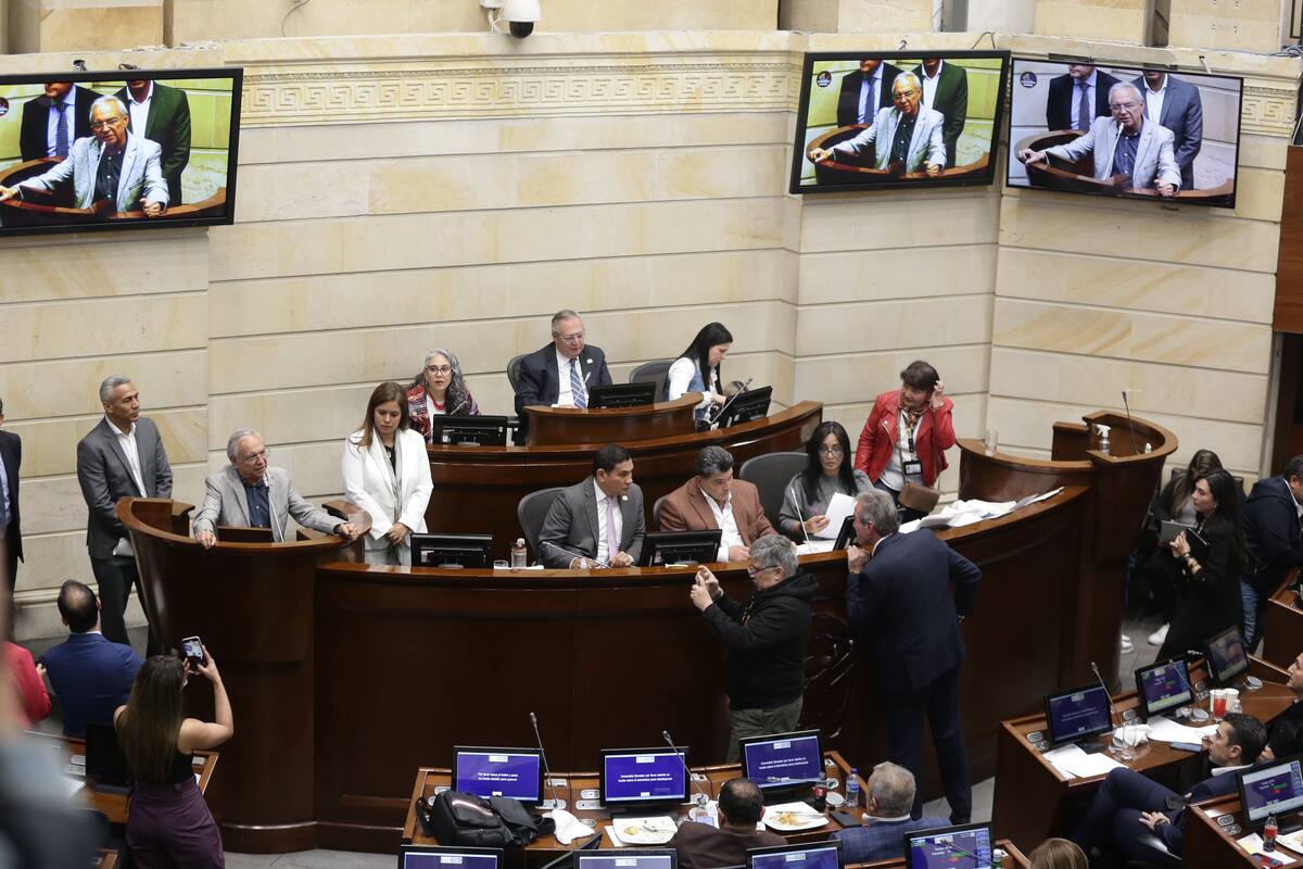 Plenaria del Congreso de la República. // Colprensa.