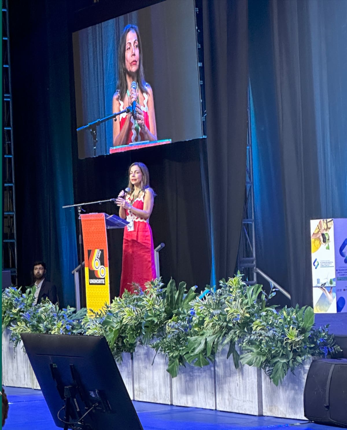 Adriana María Jiménez Delgado, colisionada de la CREG, durante su participación en el Congreso de Transición Energética Justa y Adaptación al Cambio Climático.//El Universal.Congreso de Transición Energética