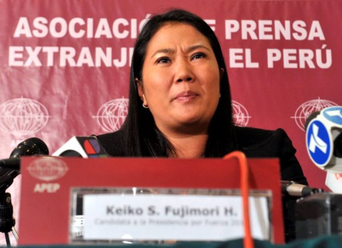 Keiko Fujimori sigue encabezando las encuestas. AFP