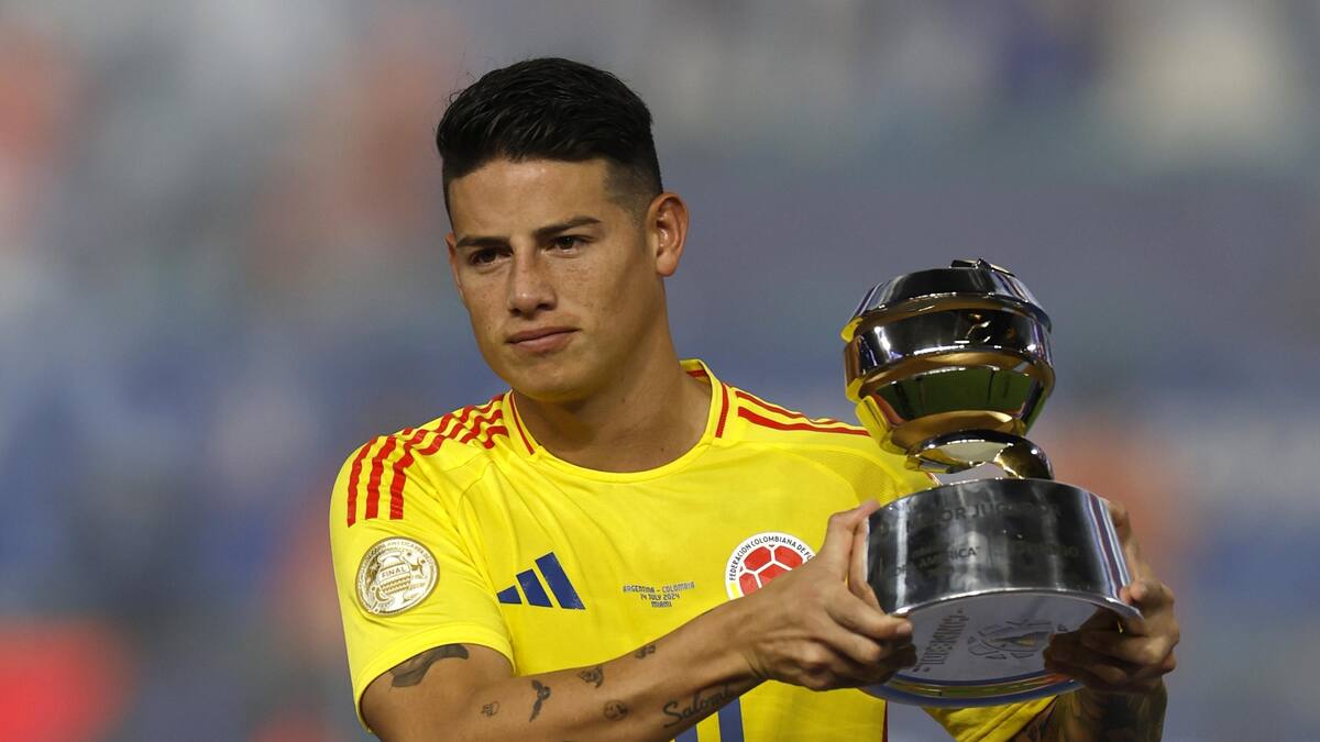 James Rodríguez fue el MVP de la Copa América. //EFE