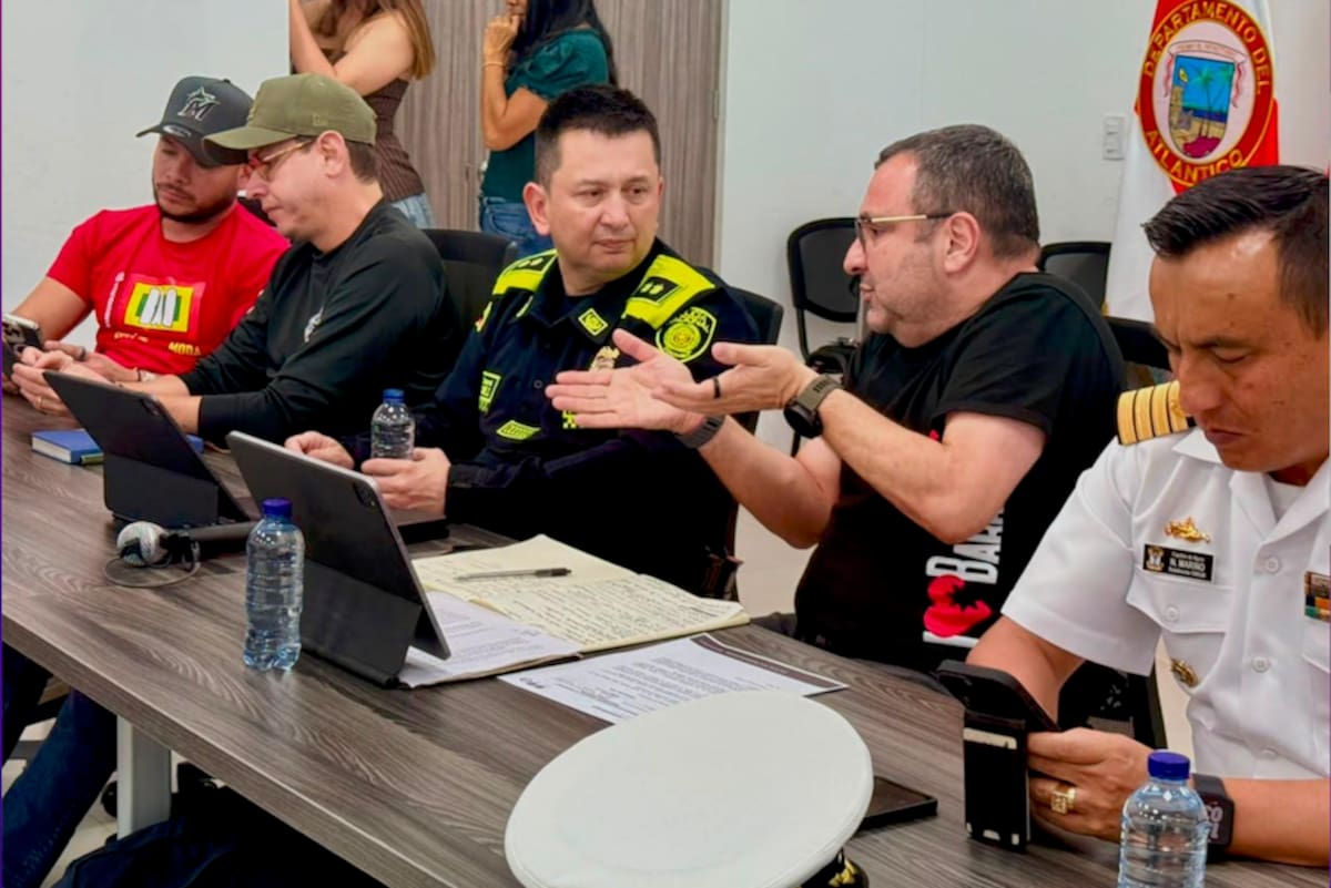 En el Consejo de seguridad también se habló del dispositivo de seguridad para el partido de Colombia Vs. Suiza este 7 de julio, el cual contará con 729 policías desplegados y 107 motocicletas para labores de vigilancia y control en la ciudad.//Cortesía Alcaldía de Barranquilla.