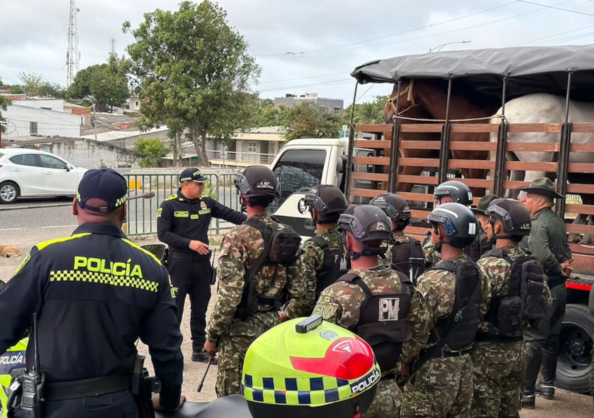 Ejercito Nacional y Policía Nacional vigilarán de manera conjunta la zona rural del municipio de Galapa.//Cortesía Policía de Galapa.
