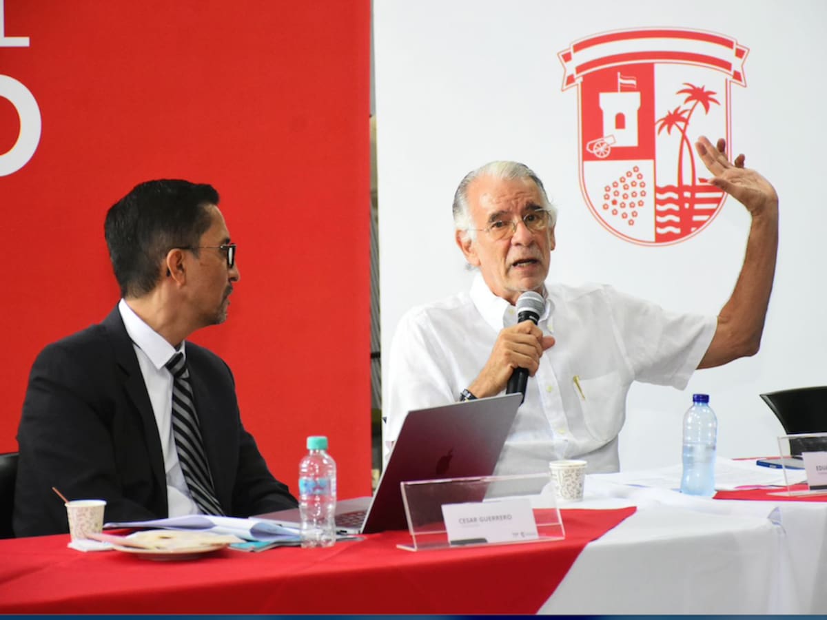 El gobernador del Atlántico, Eduardo Verano, propuso al viceministro de Talento y Apropiación Social del Conocimiento del Minciencias, César Guerrero, crear el Consejo Regional de Ciencia, Tecnología e Innovación del Caribe.//Cortesía PGDA.