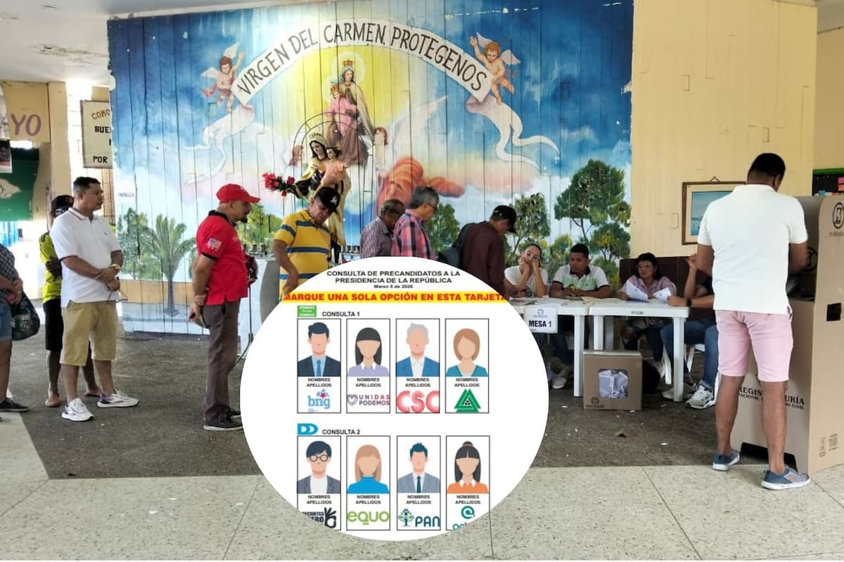 Así será la tarjeta electoral para las consultas presidenciales del 2026