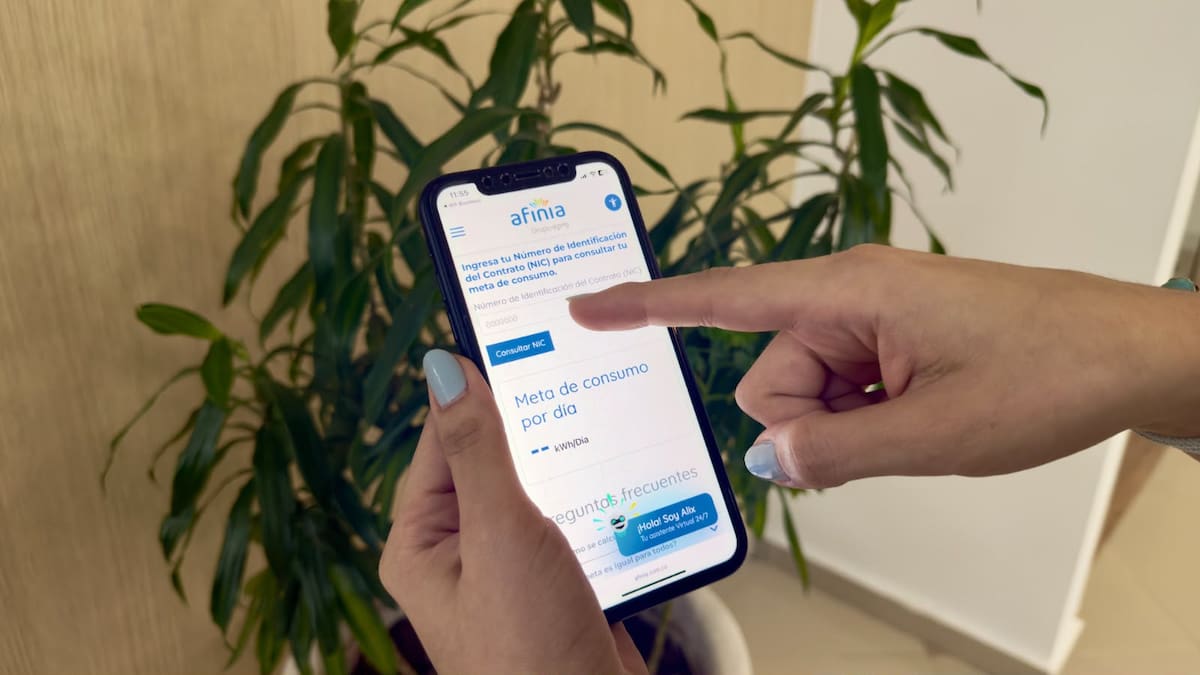 Para acceder a la información del consumo diario de energía, los usuarios solo deben ingresar al portal Consulta tu consumo diario y digitar el Número de Identificación del Cliente (NIC) que aparece en la factura. // Foto: Cortesía - Afinia.