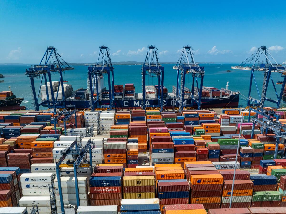 El terminal de Contenedores de Caratgena, Contecar, perteneciente al Grupo Puerto de Cartagena. // Cortesía Grupo Puerto de Cartagena - Héctor Rico.