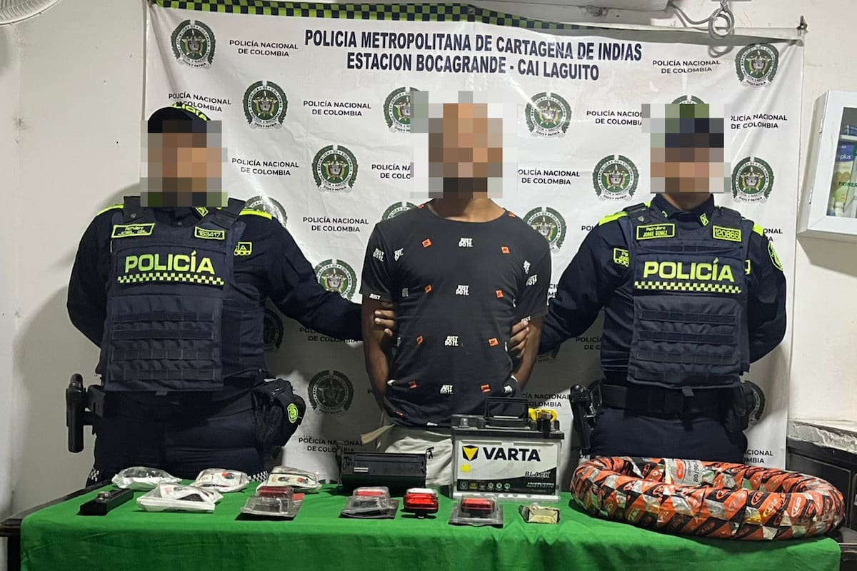 Más de 20 capturados y recuperaciones millonarias por hurto en Cartagena