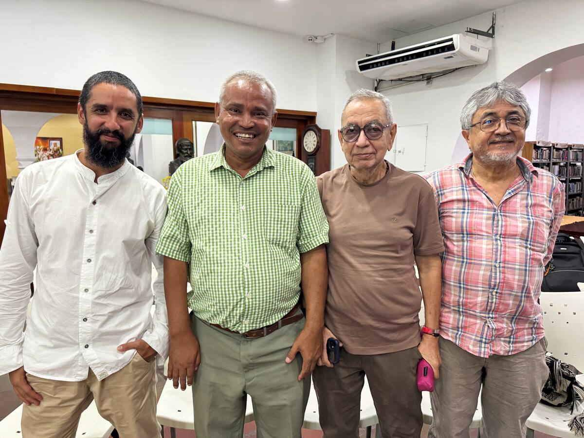 Luis Young, Rafael Andrade, Jorge Sierra y Juan Guerrero.